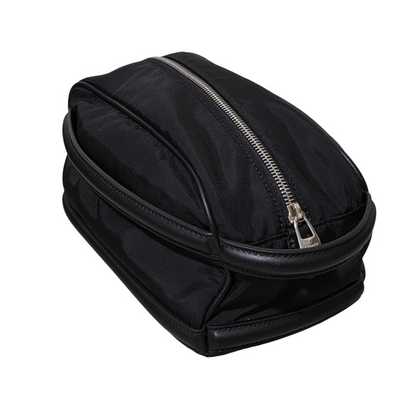 Alexander McQueen Harness Black Nylon Leather Travel Beauty Bag - Picture 2 of 12